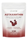 Astaxanthin 12mg Antioxidantes Suplemento – Fuente de Microalgas Natural – Softgel Lipid-Based para la absorción mejorada – Soporte Conjunto Cognitivo, Visión – 30 Softgels (Pack de 1)