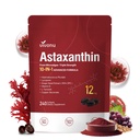 10 en 1 Astaxanthin 12mg Suplementos, 4 Mes de Suministro, Astaxantina Antioxidante de Haematococcus Pluvialis fresco, Contiene Lycopeno, Semillas de uva, Vitamina E, &amp; Más Apoyo Ojo, Juntas, Salud de la Esquía