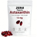 Astaxanthin 12mg, Natural Astaxanthin Suplementos Algae, 120 Softgels 4-Month Supply