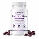IRMI Nutrawell Astaxanthin 12 mg Softgels, Premium Natural Astaxanthin TEN Gluten-Free, Non-GMO TEN Daily Eye & Skin Support, 60 geles suaves