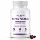 NutraWell Astaxanthin 12mg, con aceite de coco, suplemento de soporte antioxidante, no GMO, libre de gluten, 60 Softgels