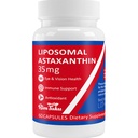 35mg Liposomal Astaxanthin Supplement - Powerful Antioxidant Support for Skin, Joint & Eye Health - Natural Anti-Aging Formula with Pure Astaxanthin - Vegan, Non-GMO, 60 cápsulas