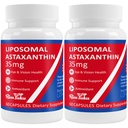 35mg Liposomal Astaxanthin Supplement - Powerful Antioxidant Support for Skin, Joint & Eye Health - Natural Anti-Aging Formula with Pure Astaxanthin - Vegan, Non-GMO, 120 cápsulas