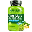 NATURELO Burpless Omega 3 Fish Oil Supplement - 1100mg Triglyceride Omega-3, EPA + DHA, Liquid Fish Oil for Heart, Eye, Brain, Joint Health - 120 Softgels, 4 Months Supply