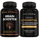 Vital Vitaminas Brain Booster 30 ct + Astaxanthin 60 ct