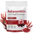 Astaxanthin 12mg, 120 Softgels, Premium Astaxanthin Antioxidante Suplemento Soporta Ojo, Salud de la piel, Inmune, Circulación interna