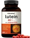 Lutein 40mg + Zeaxanthin 1,600mcg, 360 Softgels  4-in-1 Fórmula con Astaxanthin, Omega-3 " Phospholipids ← Marigold Flower Extract ← Soporta Ojo, Cerebro " Vision Health ← Non-GMO, Gluten Free