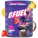G Fuel Miami Nights 2.0 Energy Drink Powder, Pre Workout Caffeine Mix for Gaming, Sugar Free Focus Amino, Vitamina + Antioxidantes, 8.7oz (Strawberry Pina Colada, 40 Servings)