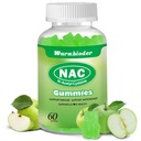 NAC Gummies for Adults &amp; Kids 1200mg, NAC Suplemento N-Acetyl Cysteine, Immune Support,NAC Chewable Support Liver Health,Sugar-Free, Green Apple Flavor