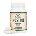 Inositol Capsules (Myo Inositol) 1000mg Health Support for Women (60 Count)(No Fillers, Vegan Safe, Gluten Free) by Double Wood