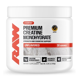 Pólvora de Monohidratos de Cretina RAW, Desflavorada (30 Servimientos) - Suplemento de Monohidratos de Creatina Micronizada para el rendimiento del entrenamiento, Construir músculo &amp; fuerza - Polvo de Creatina para Hombres &amp; Mujeres