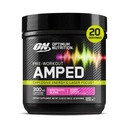 Optimum Nutrition Amped Pre-Workout, con Citrulline, Beta-Alanine, Nootropics y 300 mg de Caffeine for Energy, Berry Fusion, 20 Servings (Packaging May Vary)