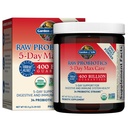 Garden of Life Raw Probiotics 5-Day Max Care - 400 Billion CFU - Probiotic Powder for Digestive & Immune Support - Banana, 5 Servings