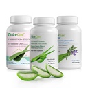 AloeCure Organic Aloe Vera Capsules Pack - 3 Piezas - VeraFlex, Aloe Vera Capsules, Probióticos + Enzymes
