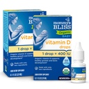 Mommy's Bliss Organic Baby Vitamin D Drops | Infant Vitamin D3 Drops Promote Healthy Growth and Bone Development | Newborn+ | 0.11 Fl Oz (100 Servings) | Pack of 2