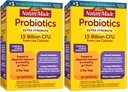 Nature Made Probiotics for Digestive Health Extra Strength 15 Billion CFU from Live Cultures,Probiotics for Women and Men,30 Probiotic Capsules,30 Day Supply,(Pack of 2)