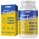 MOM NUTRIX Probiotic for Women - Vaginal, Gut, UT, pH Balance, Feminine & Digestive Health - Prebiotics with Probiotics, Cranberry, D-mannose - Bifidobacterium and Lactobacillus - 120 Capsules