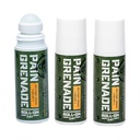Plant Powered Roll-On Gel by Pain Grenade - Cooling and Warming Gel with Arnica, Menthol, Camphor, Glucosamine, and Other All Natural Botanicals - 3 - Pack