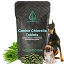 Holistic Bin Canine Fermented Chlorella Tablets | Plant-Based Supplements for Pets | Nutrient-Rich Dog Meal Toppers | Breath Freshener Treats Packed with Chlorophyll | Chlorella Tablets (100 Pieces)