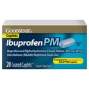 GoodSense Ibuprofen PM, Ibuprofen 200 mg and Diphenhydramine Citrate 38 mg Tablets, Pain Reliever and Nighttime Sleep-Aid