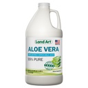 Land Art - Pure Aloe Vera Juice Unflavored – Cold-Processed - 99,7% Organic Aloe Vera Inner Fillet from Fresh Texas Leaves – Digestive Health, Detox and Natural Wellness – 64 fl oz