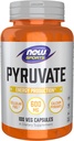 NOW Foods Sports Nutrition, Pyruvate (Pyruvic Acid) 600 mg, Energy Production*, 100 Veg Capsules