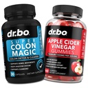 Colon Cleanser Detox & ACV Apple Cider Vinegar Gummies - 15 Day Colon Cleanse Pills Flush & Probiotic & ACV Gummies Supplements - Bowel Movement Supplements for Intestinal Stomach Bloating Gut Support