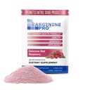 L-ARGININE PRO Suplemento Powder Silencio 30 Packets Single Serve Travel Size  5,500mg de L-arginine Plus 1,100mg L-Citrulline, Raspberry