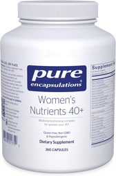 Pure Encapsulations Women's Nutrients 40+ - Multivitamin for Women Over 40 to Support Urinary Tract Health, Breast Cell Health & Eye Integrity* - with Vitamin C, E & A - 360 Capsules