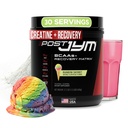 JYM Supplement Science Post JYM Active Matrix Rainbow Sherbet Amino Recovery Powder Pure Creatine HCL, BCAA’s, Glutamine, Carnitine, Betaine, Taurine for Strength, Repair, Performance 30 Servings