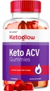 KetoGlow Keto ACV Gummies - Oficial Keto Glow Gummies ACV Premium All Natural Gummys 1050mg, Keto Glow Apple Cider Vinegar Advanced Formula, KetoGlow Support Review, 60 Gummies por 1 Mes