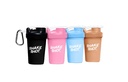 Colores 4 Pack - 4oz Mini agitador Botella para Pre Workout, Creatine, pequeños suplementos Scoop (No para Proteína) Clip &amp; Shaker Ball
