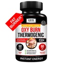 Kaya Naturals Supreme Fat Burner - Píldoras de pérdida de peso Mujeres &amp; Hombre - Appetite Suppressant Suplemento - Powerful Thermogenic Diet Pills - Natural Energy Boost Oxy Burn 60 Con