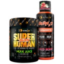 ALPHA LION Stubborn Fat Loss Stack – Superhuman Burn Pre Workout + Burn2O Liquid L-Carnitine 2000mg (ShredBerry) – 2-en-1 Thermogenic Fat Burning Stack for Men &amp; Women