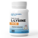 Laboratorios de purégeno L-Lysine Extra Strength 1000 MG por Tablet - 300 Actuaciones peru High Potency, Immune y Collagen Synthesis Support, Non-GMO, NO Gluten y Dairy - 300 Tablets
