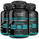 Dosis de la salud Cerebro Premium Nootropics - Fórmula de Fuerza Extra Libre de Caffeine para Mujeres - Apoya la salud cerebral, enfoque cognitivo " Retención de memoria, paquete de 3.