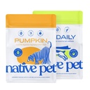 Bomba de mascotas nativas para perros (120 Scoops) y el suplemento de perros diarios (120 Scoops) - fibra de calabaza orgánica y multivitamina de 11-en-1