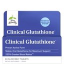 Terry Naturally Clinical Glutathione - Antioxidant Supplement for High Absorption - Dietary Supplement with L-Glutathione - Vegan to Support Cell Health - 60 Slow Melt Tablets