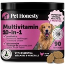 10-in-1 Dog Multivitamin Supplement with Glucosamine & Probiotics - Hip & Joint Support, Digestive Health, Immune Support, Heart & Skin - All-in-One Daily Vitamins & Omega-3s for Dogs (Chicken, 90 Ct)