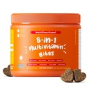 Dog Multivitamin, Chewable Dog Vitamins and Supplements for Hip & Joints, Skin & Coat, Omega 3 Fish Oil for Dogs- Senior & Puppy Multivitamin- Chicken- 120ct,Chicken Flavor