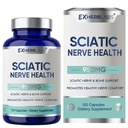 Sciatic Nerve Support Supplement, (120 Capsules) Advanced Formula with Alpha-Lipoic Acid and Vitamin B Complex, Supporting Mobility and Sciatic Nerve Health, Vegan