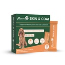 Mervue Skin and Coat Supplement for Dogs – Medium Dog Omega 3 Supplement in Gel w/Zinc & Biotin to Support Gut Health – Tasty Daily Dog Multivitamin Packs for Normal & Sensitive Skins (30, 10ml Packs)