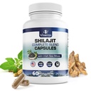 Shilajit puro Himalayan para Hombres " Mujeres - 10.000 mg Shilajit Ashwagandha Suplementos + Moss del Mar Irlandés, Tongkat Ali, PQ " Más - 60 cápsulas