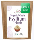 Jiva Organics Whole Psyllium Husk (Isabgol) 1.75 LB (28 Oz) Jumbo Bag - Non-GMO, Unflavored - Keto Friendly, Soluble Fiber