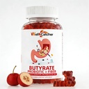 Butyrate Gummies Gut Health Supplement: Butyrate with Probiotic & Prebiotic Fiber Gummies for Women Hombre Sugar Free Digestive & Energy Metabolism Support Vegan Hawthorn Flavor 30 Days Supply