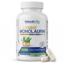 Natural Cure Labs L-Lysine with Monolaurin 600mg 1:1 Ratio, 100 Capsules