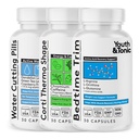 Youth & Tonic Lean Sculpt Defined Cleanse – Water Weight Away, Cortithermo Shape & Bedtime Trim for Detox Metabolism Bloating Energy & Dietary Discipline for Mindful Eating – 90 Pills for Women & Men