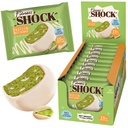 FitnesSHOCK Pistachio White Chocolate Protein Brownie – Low Sugar Dessert Snack (2g Total Sugar, No Added Sugar) – Healthy Snack – 10 Count