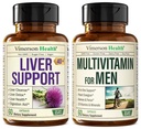 Detox de limpieza de hígado &amp; Reparación de carburante de leche Suplemento " Multivitaminas para hombres - Mens completos multivitaminas " con vitamina A, C, D, E, B12, Zinc y Más vitaminas para hombres