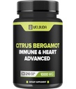 Citrus Bergamot with Olive Leaf, Hawthorn Berry &amp; More - Fórmula combinada para la salud circulatoria, función protectora, salud de la piel - 210 cápsulas - 105 día